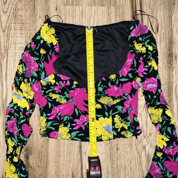 NEW! HP 🥳🥳🥳Zara Floral Print Top with Sweetheart Neckline - Picture 8 of 12